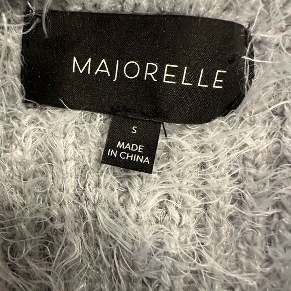 Majorelle marjorie tie side eyelash fuzzy sweater gray - Picture 5 of 6